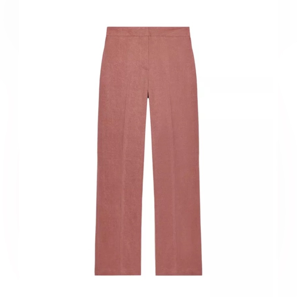 ZARA NWT Lyocell straight leg ‘Marsala’ Women's Pants
